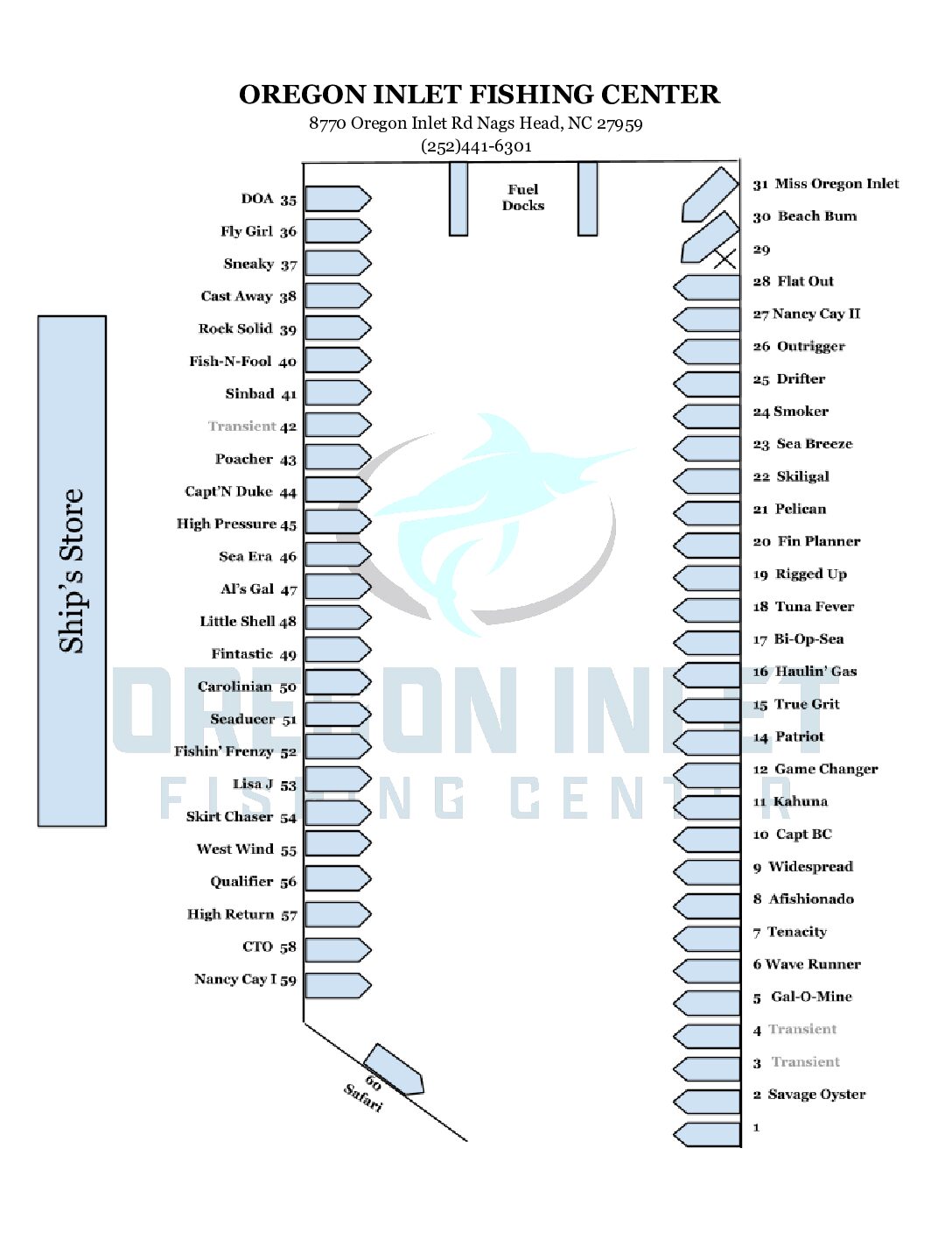 2023 Marina Map